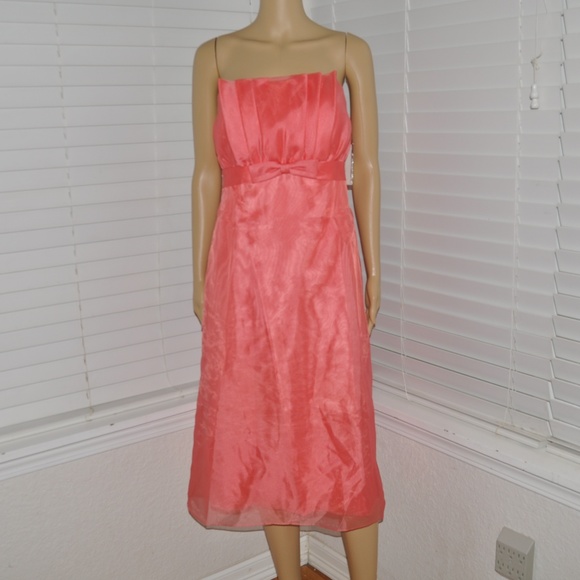 AFTER SIX Tea-length Strapless Dress sz 8 NEW NWT - Picture 2 of 9